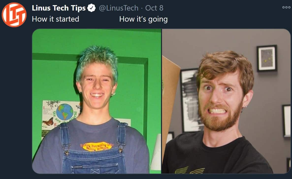 Comment ça a commencé - Linus Tech Tips Meme