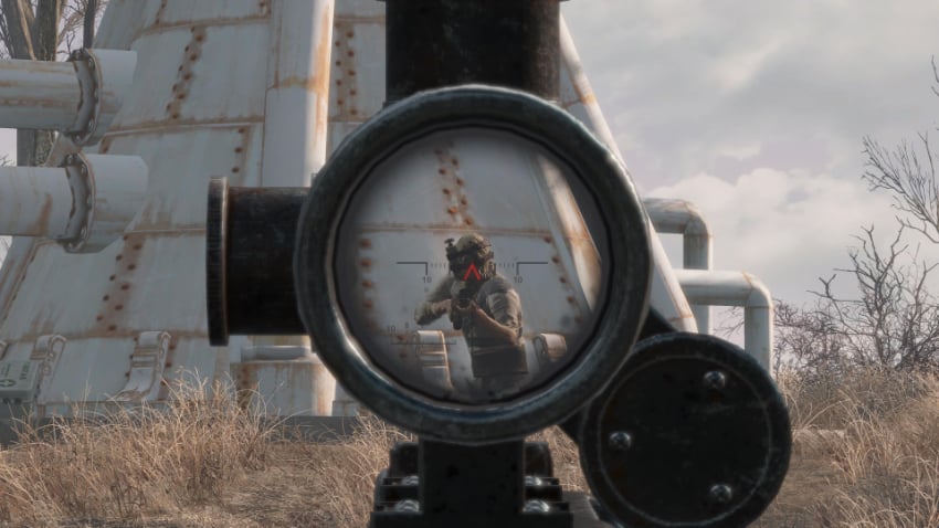 Meilleurs Mods d'Armes de Fallout 4 - Voir à travers la lunette de visée