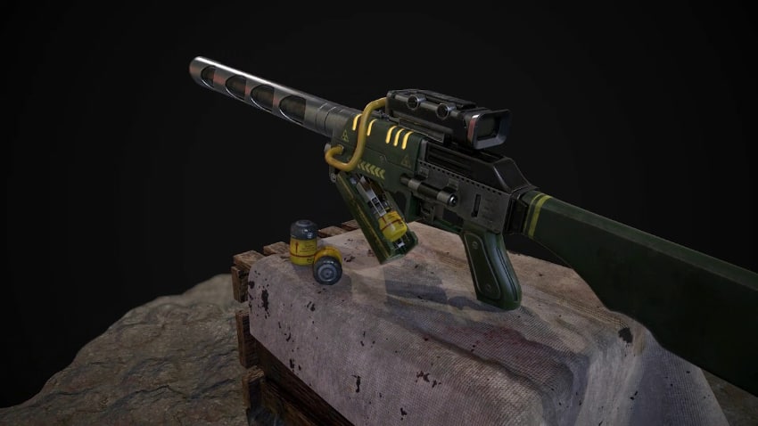 Meilleurs Mods d'armes de Fallout 4 - Wattz Laser Gun