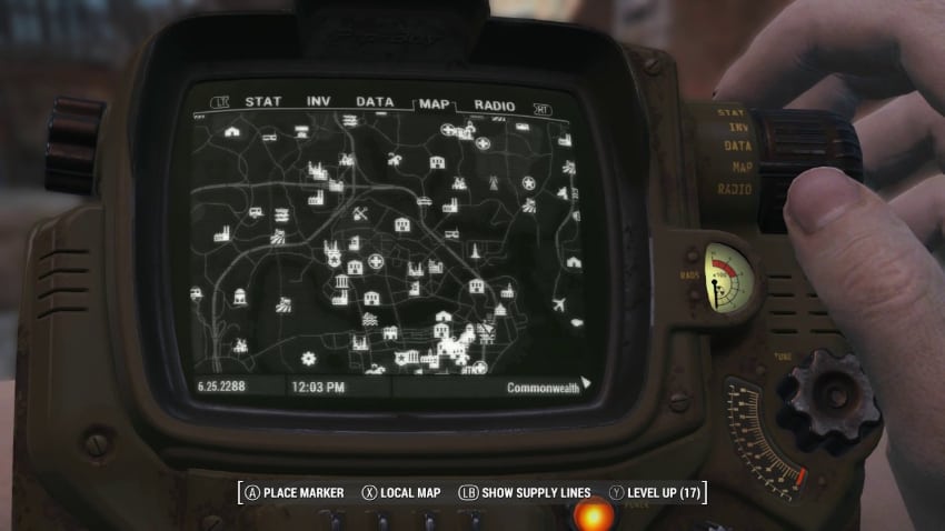 Meilleurs Mods de Texture Fallout 4 - Carte améliorée avec routes visibles