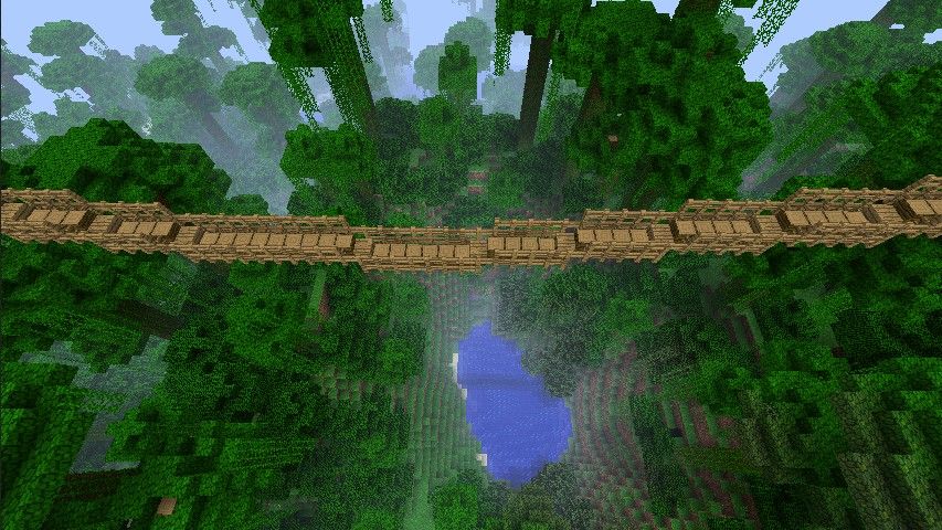 Meilleurs Mods Minecraft - Rope Bridge