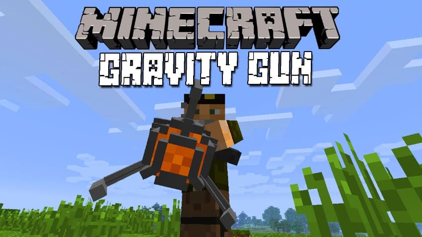 Les meilleurs Mods de Minecraft - Gravity Gun