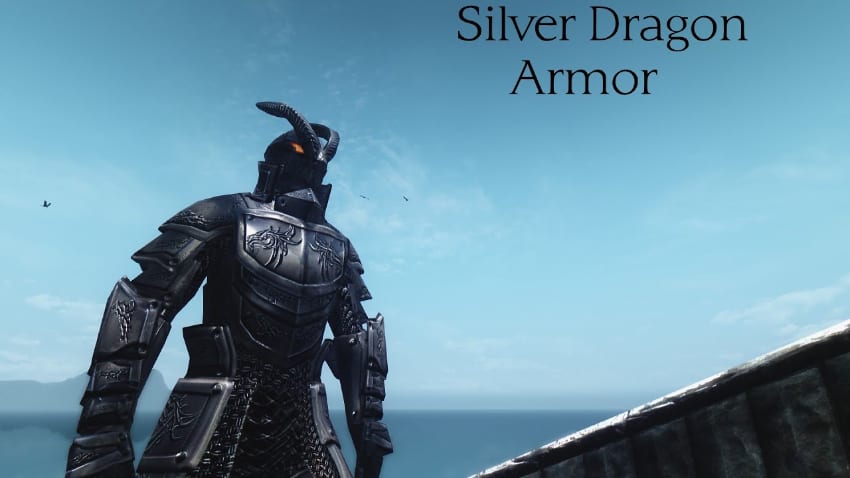 Les meilleurs mods d'armure de Skyrim - Silver Dragon Armor
