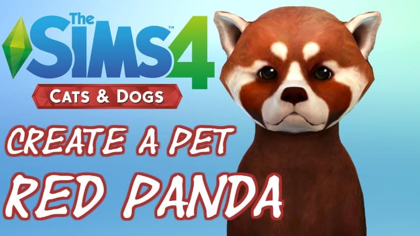Les meilleurs mods pour animaux des Sims 4 - Red Panda