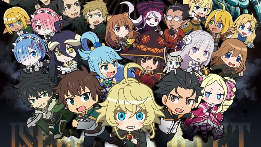 Meilleur anime comique - Isekai Quartet