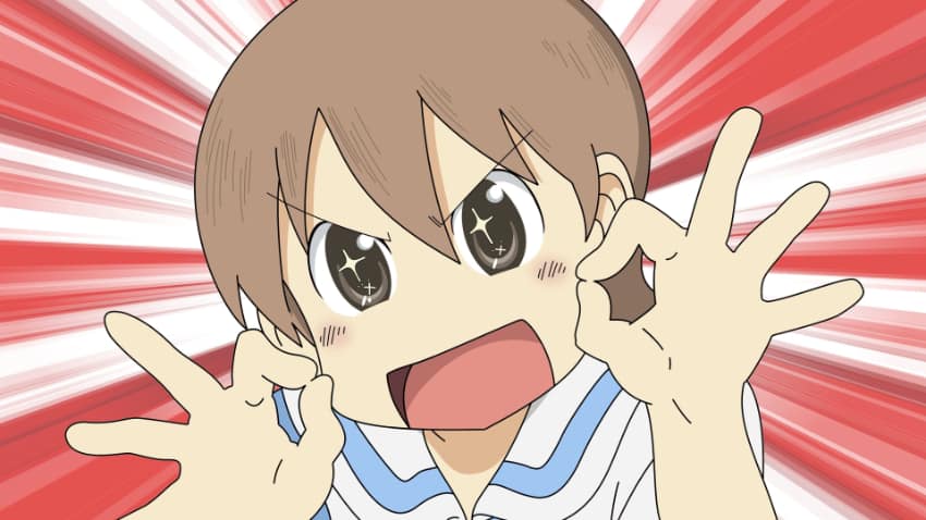 Meilleures filles d'anime aux cheveux courts - Yuuko (Nichijou) 