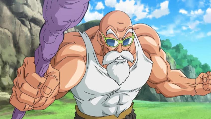 Les meilleurs personnages barbus d'anime - Maître Roshi (Dragon Ball)