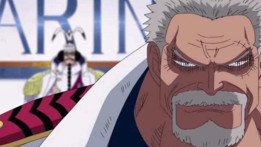 Les meilleurs personnages barbus d'anime - Monkey D. Garp (One Piece)