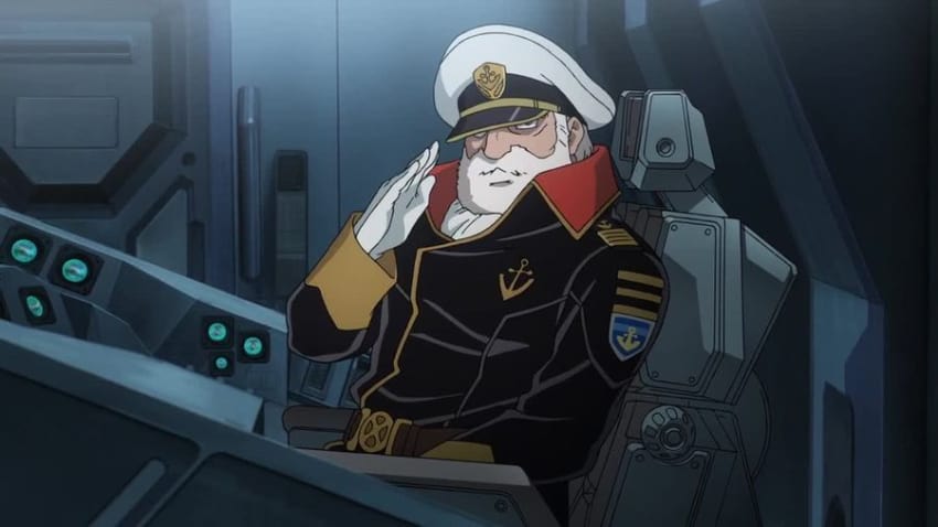 Les meilleurs personnages barbus d'anime - Juzo Okita (Space Battleship Yamato)