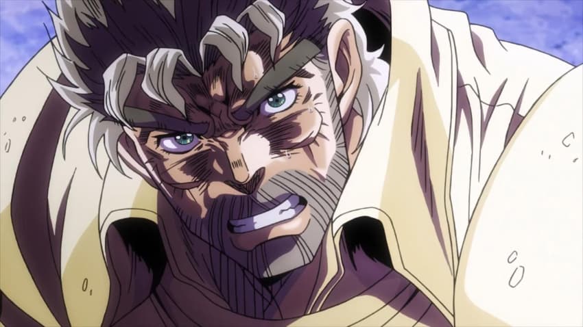 Les meilleurs personnages barbus d'anime - Joseph Joestar (JoJo's Bizarre Adventure)