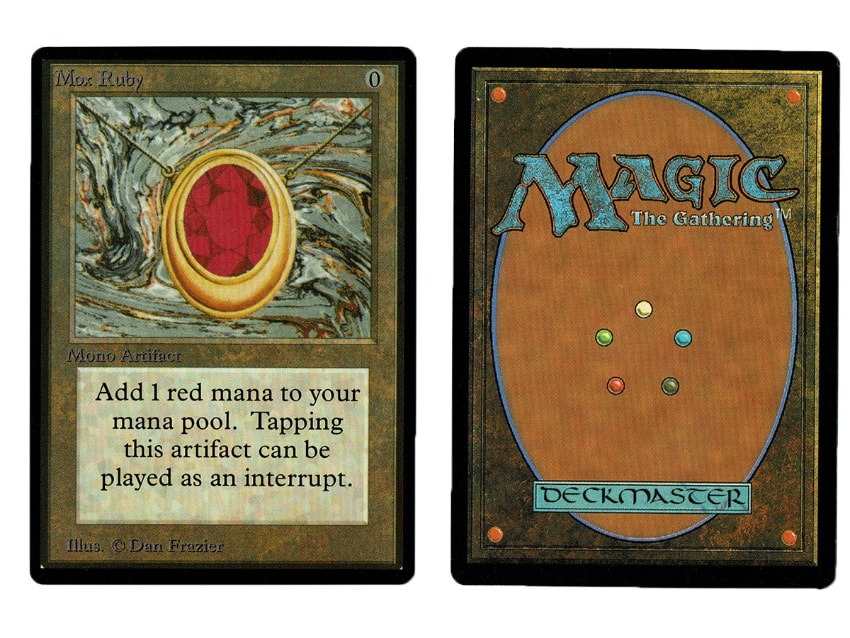 Les cartes les plus rares de Magic The Gathering - Mox Ruby