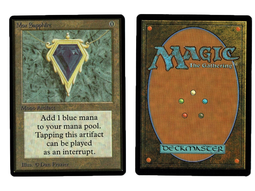 Les cartes les plus rares de Magic The Gathering - Mox Sapphire