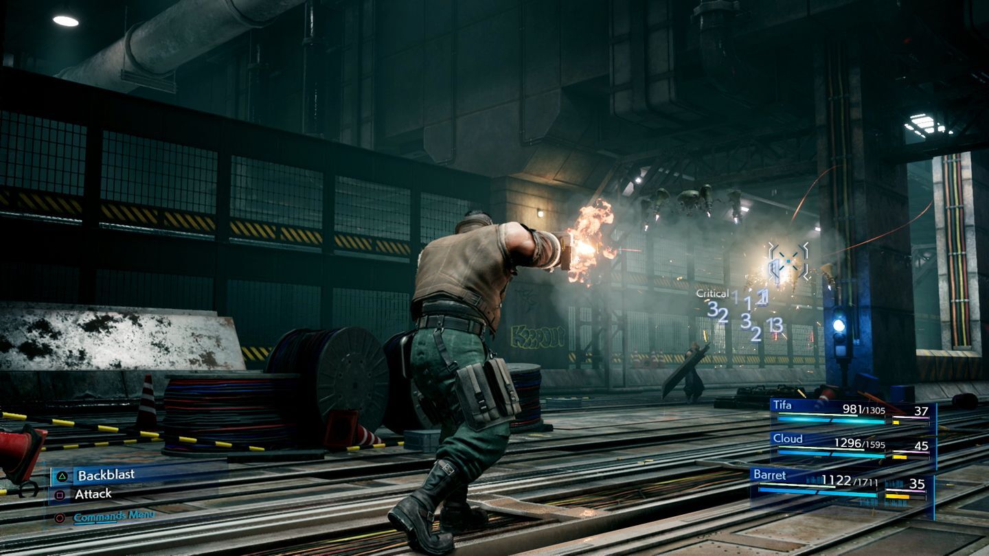 Final Fantasy 7 Remake Combats de Barret et Cloud 