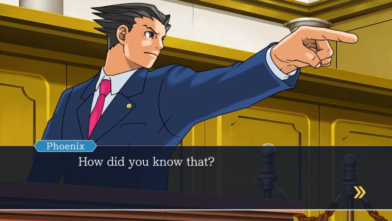 Le tribunal est en séance pour Phoenix Wright sur console et PC