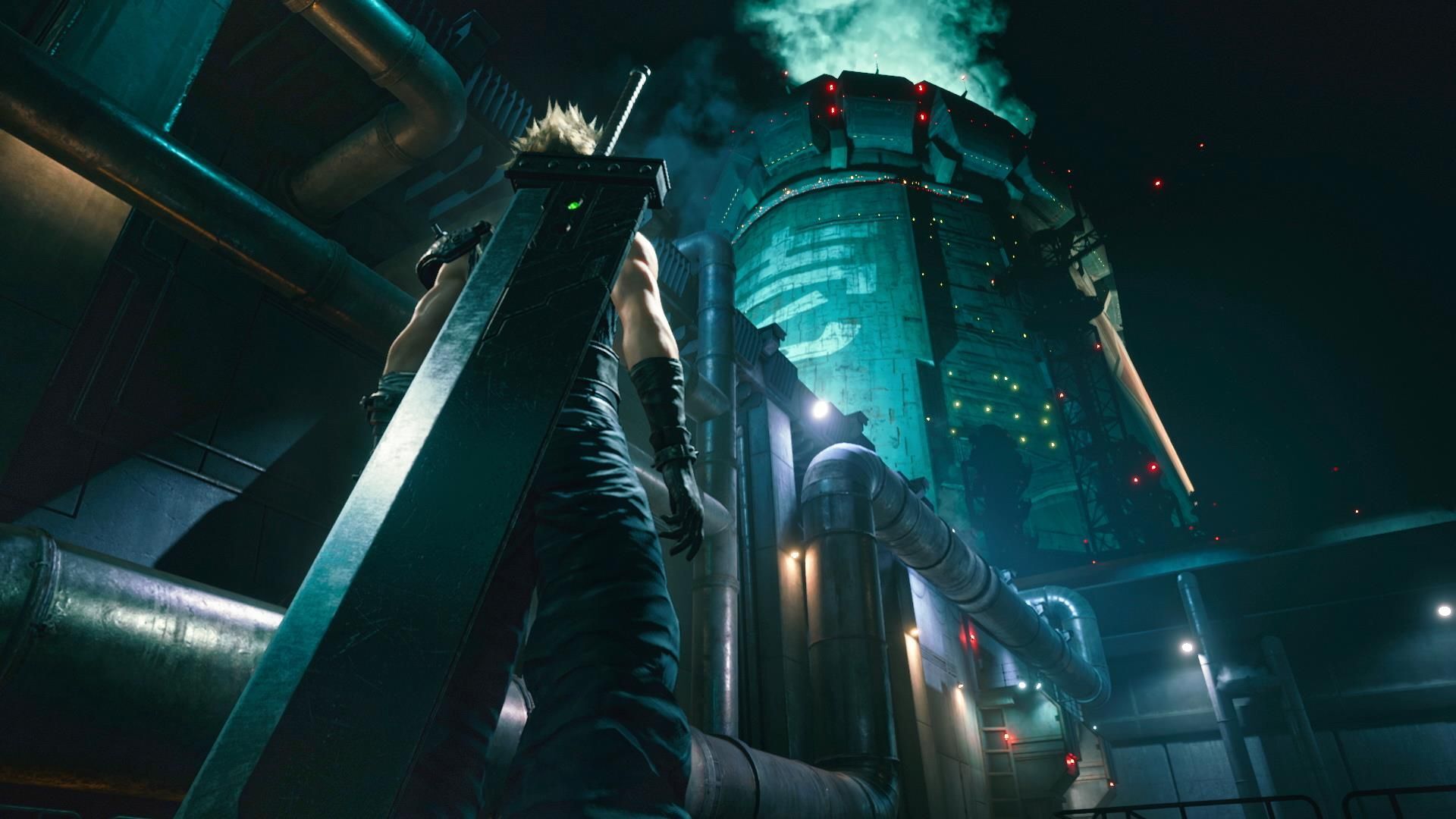 Final Fantasy 7 Remake Cloud et le réacteur mako